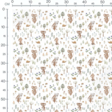 Tissu - Souris et nature douce