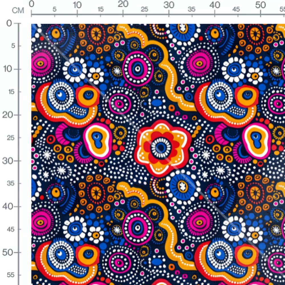 Tissu - tribal multicolor africain