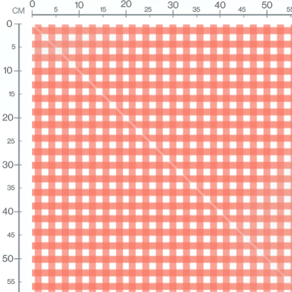 Tissu - Carreaux Vichy rouges