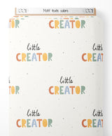 Tissu - Motif texte coloré