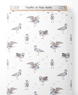 Tissu - Mouettes en tenue marine