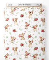 Tissu - Souris et framboises
