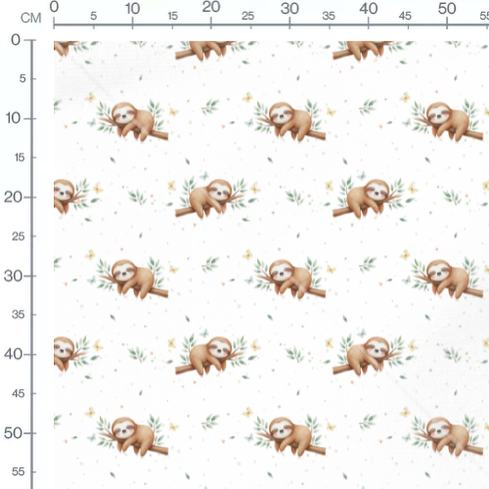 Tissu - Paresseux sur branches