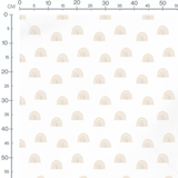 Tissu - Arcs beiges à motifs discrets