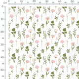Tissu - Variété de fleurs roses fines