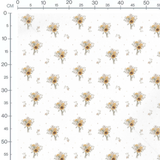 Tissu - Fleurs délicates sur fond clair