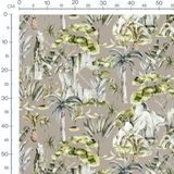 Tissu - Palmiers et feuillages tropicaux