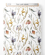 Tissu - Fleurs pastel délicates