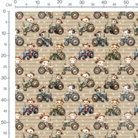 Tissu - Tissu Ferme Tracteur Animaux