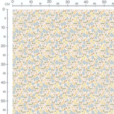 Tissu - Fleurs pastel multicolores