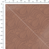 Tissu - Formes brunes sur fond brun