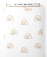 Tissu - Arcs beiges à motifs discrets