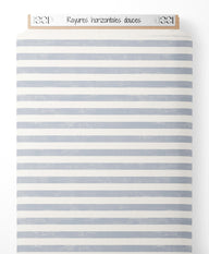 Tissu - Rayures horizontales douces