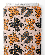 Tissu - Nœuds Halloween colorés