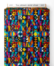 Tissu - patchwork abstrait africain