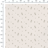 Tissu - Branches olive sur beige clair
