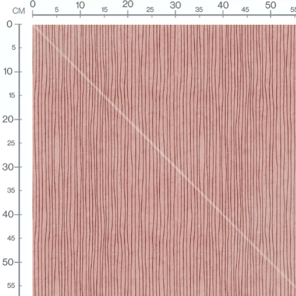 Tissu - Lignes ondulées rouges