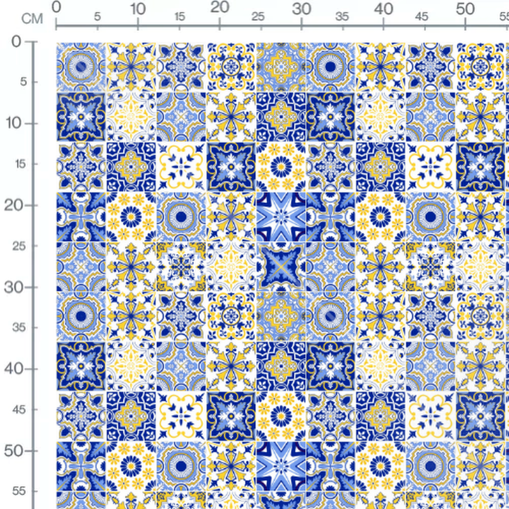 Tissu - Carreaux patchwork coloré