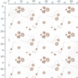 Tissu - Boutons variés sur fond clair