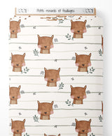 Tissu - Petits renards et feuillages