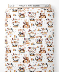 Tissu - Animaux et textes inspirants