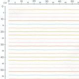 Tissu - Rayures pastel sur blanc