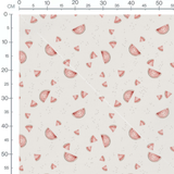 Tissu - Pastèques roses sur fond blanc