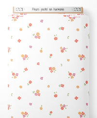 Tissu - Fleurs pastel en harmonie