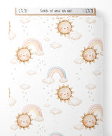 Tissu - Soleils et arcs-en-ciel
