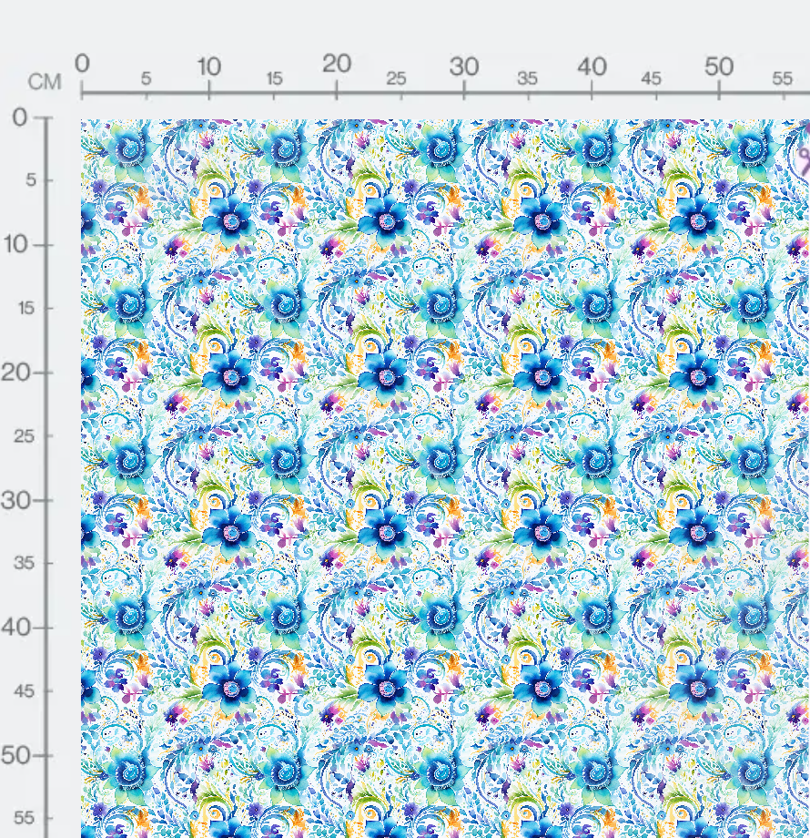 Tissu - Fleur paisley 8