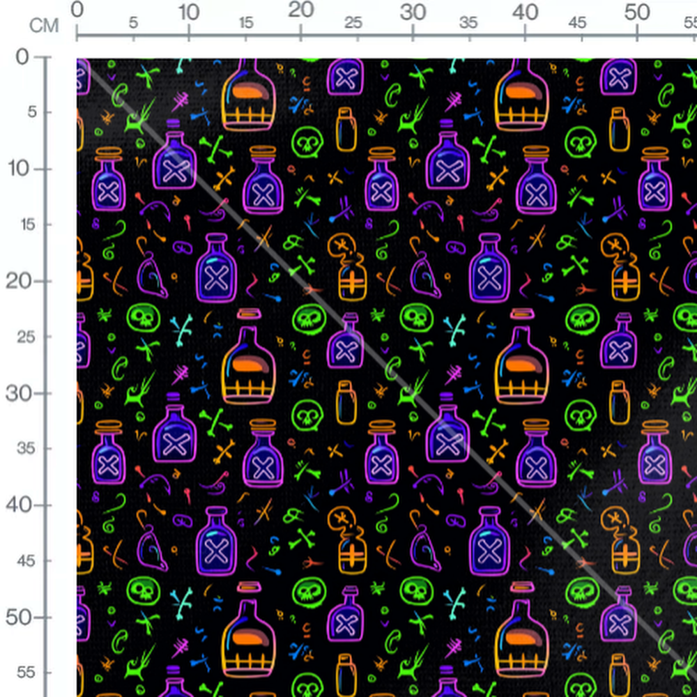 Tissu - Neon Halloween 12