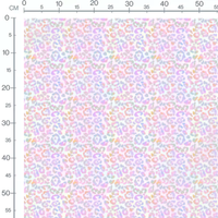 Tissu - leopard rainbow