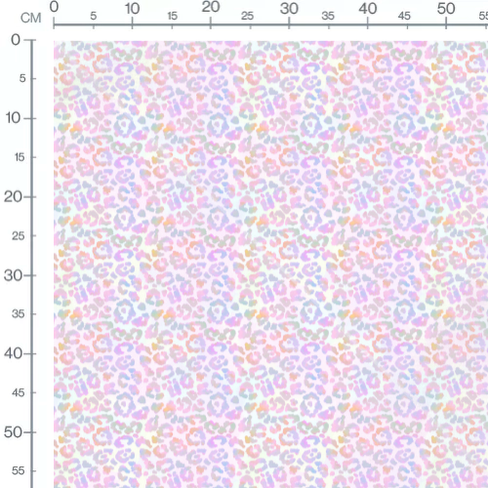 Tissu - leopard rainbow