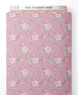 Tissu - Roses et bourgeons délicats