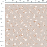 Tissu - Animaux astronautes sur fond beige