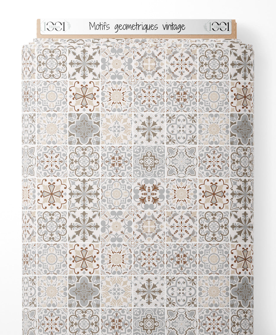 Tissu - Motifs géométriques vintage