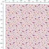 Tissu - Fleurs aquarelle pastel variées