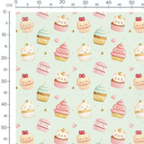 Tissu - Rayures dorées et pastel