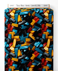 Tissu - Blocs Vernis Colorés