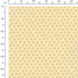 Tissu - Flocons dorés sur beige