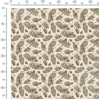 Tissu - Branches de sapin vertes