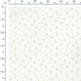 Tissu - Fleurs et papillons doux