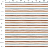 Tissu - Rayures pastel et terreuses
