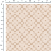 Tissu - Étoiles beige sur fond crème