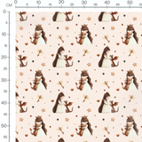 Tissu - Princesse avec dragon et étoiles