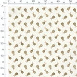 Tissu - Circulation animée sur beige