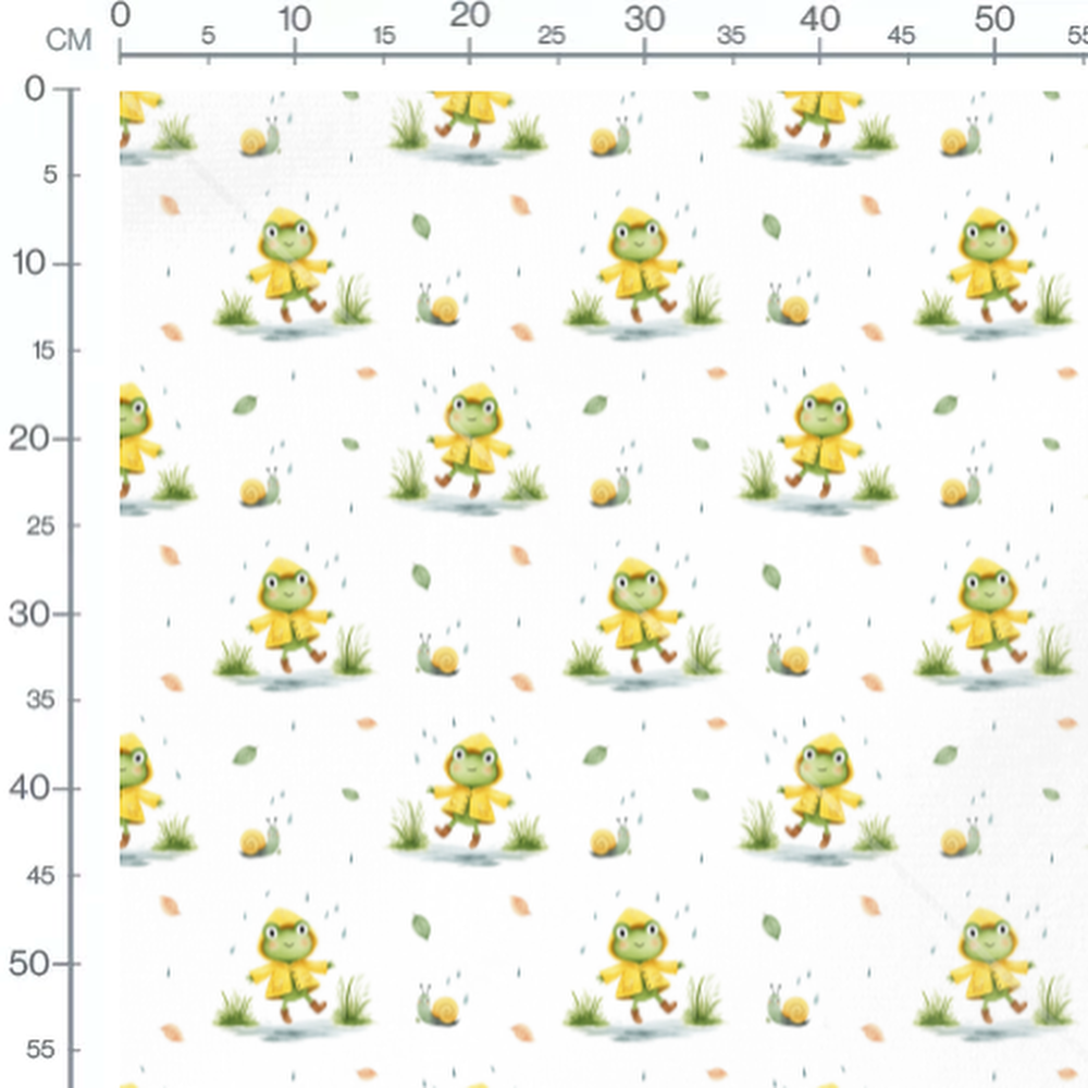Tissu - Dinosaures dessinés sur fond vert