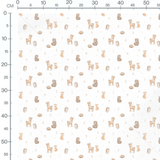 Tissu - Animaux forestiers doux