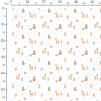 Tissu - Animaux forestiers doux