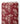 Tissu - Fleurs et libellules rouges